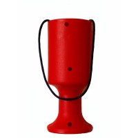 Red Handheld Charity Collection Money Tin/Pot/Box