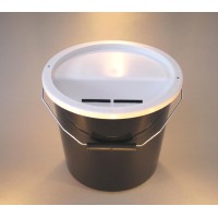 Black Charity Money Collection Box/Bucket